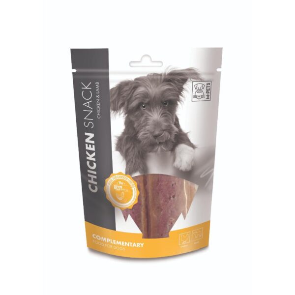 M-PETS MySnacky ძაღლის სასუსნავი ქათამი & ბატკანი 80g