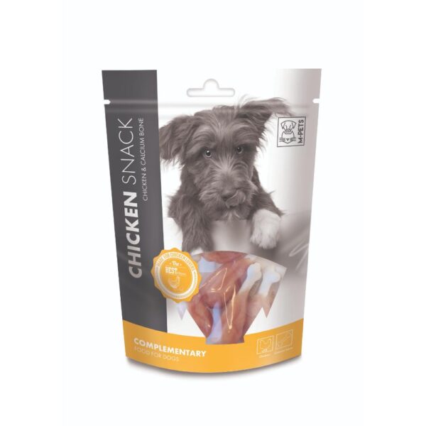 M-PETS MySnacky ქათამი & კალციუმის ძვალი 80g