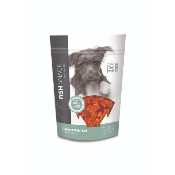 M-PETS MySnacky ძაღლის სასუსნავი ორაგულის კუბები 80g