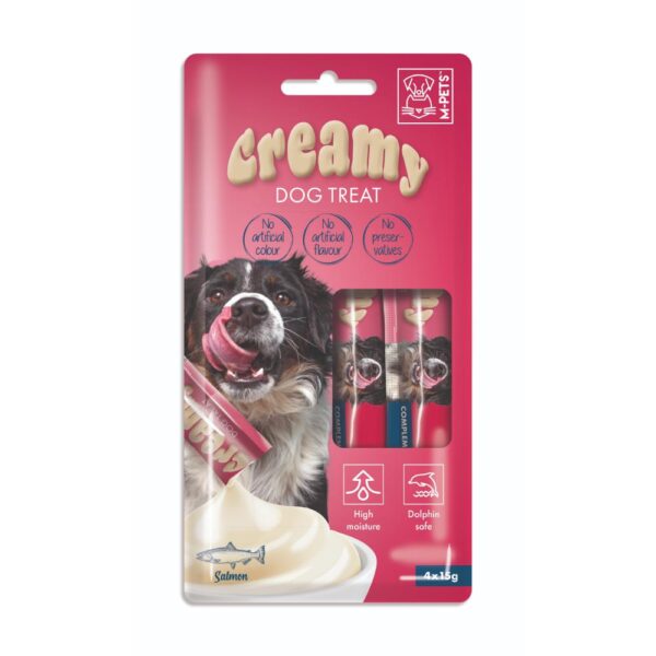 M-PETS CREAMY ძაღლის სასუსნავი ორაგული 60g/4x