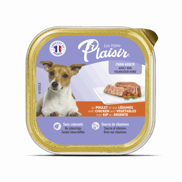 Plaisir Adult Dog With Chicken & Vegetables 300g