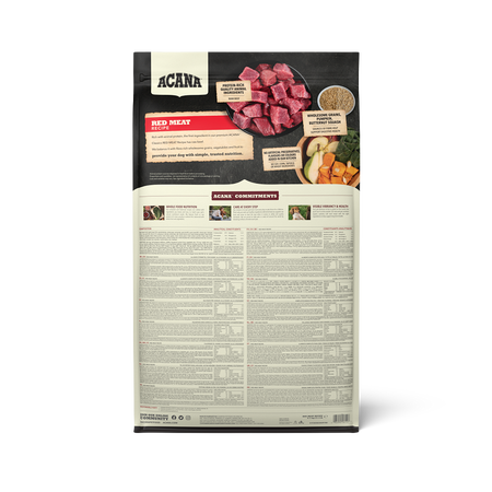 ACANA Classics Red Meat Recipe Back 9