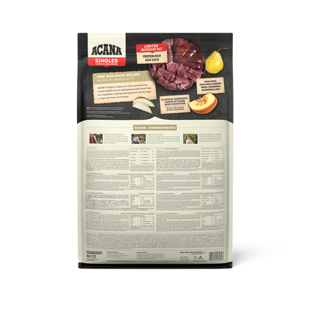 Singles Free-Run Duck Recipe 6kg Back EMEA APAC